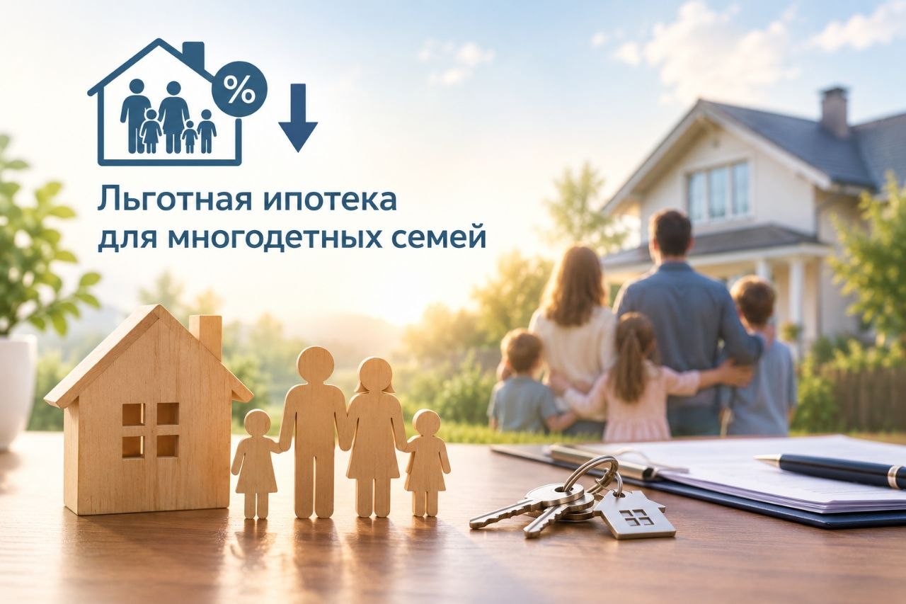 Льготная ипотека для многодетных семей на строительство дома